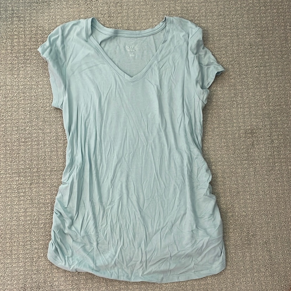 Pale blue maternity tee- size M